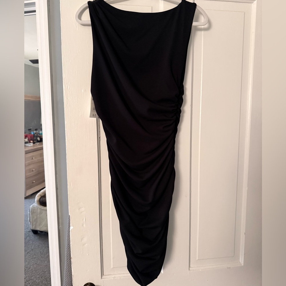 Abercrombie & Fitch Black Asymmetrical Dress